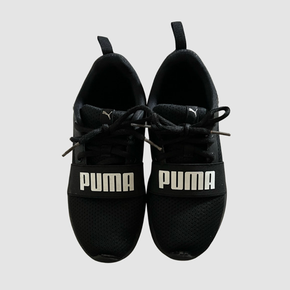 Puma Kid's Sneakers Black-Size 3C - Picture 1 of 9